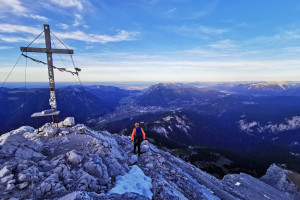 Alpspitze Gipfelkreuz - Wegpunkt 2 entlang der Tour
