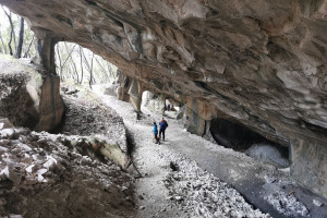 Cave Basse - Beginn der Tour in die Steinbrüche - Wegpunkt 1 entlang der Tour